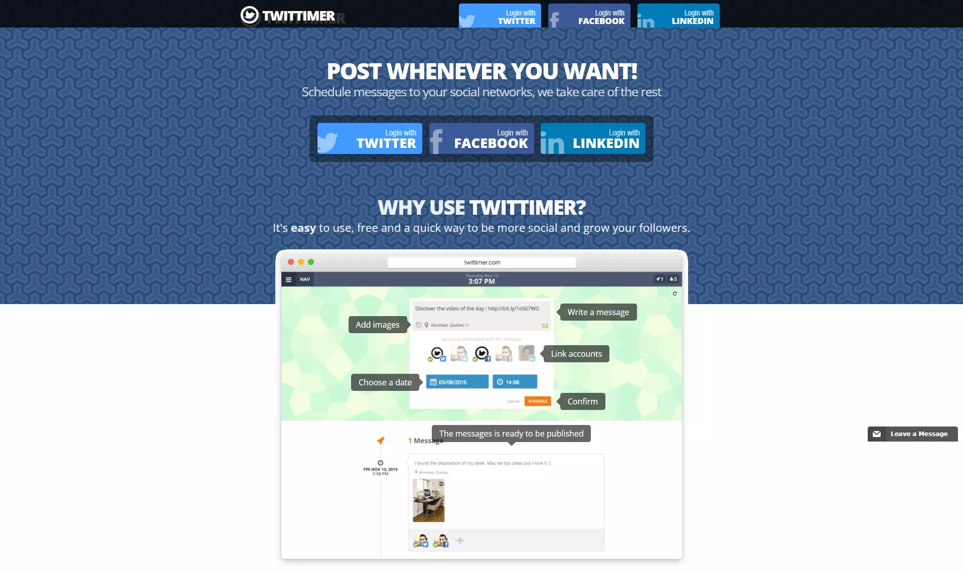 WEBSITE Webprojekt Twitter Scheduller Buzz Tool E-LIZENZ MiniSite VERKAUFSSEITE 